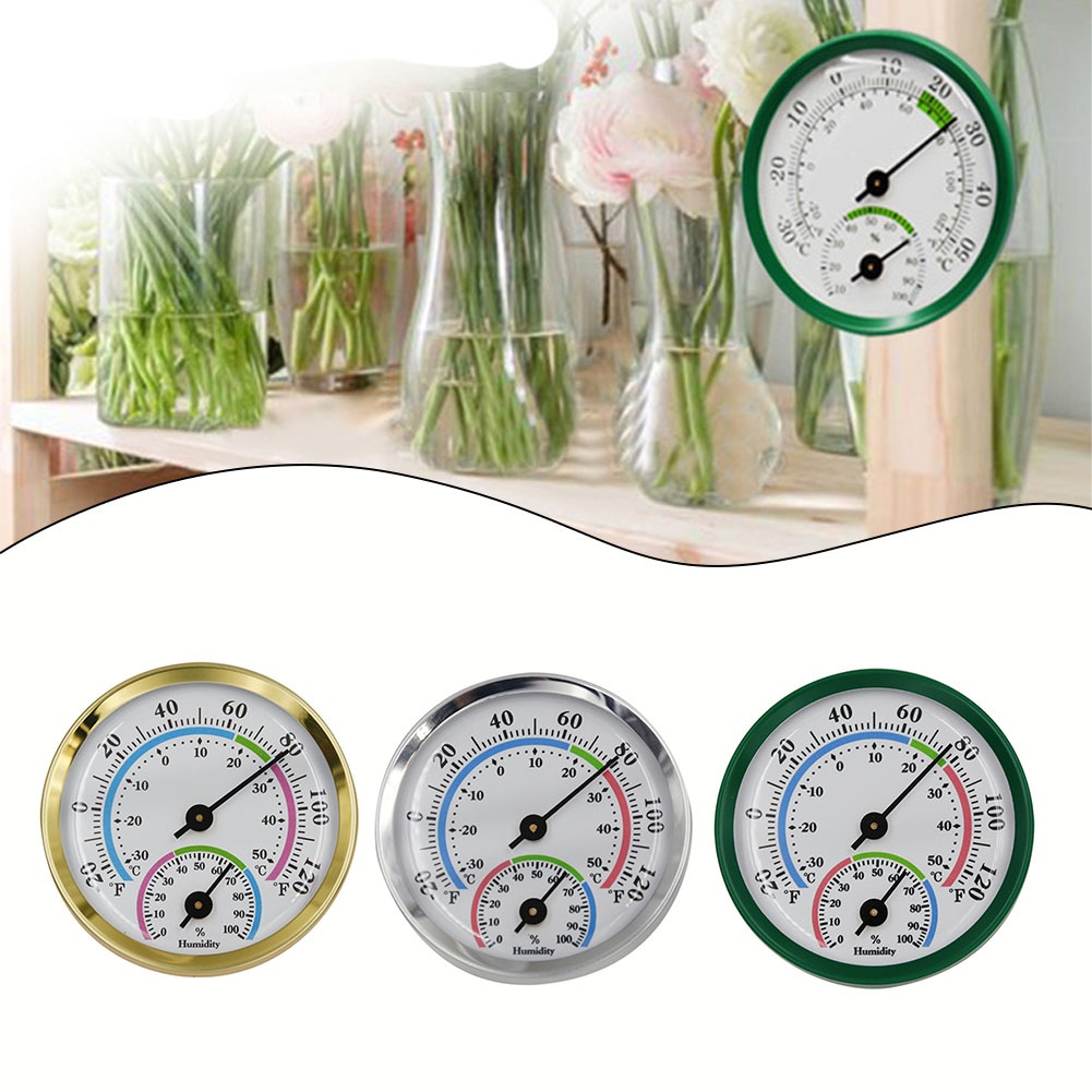 Home Improvement Tool Time - 실시간 모니터링을위한 1pcs 알루미늄 온도계 습도계