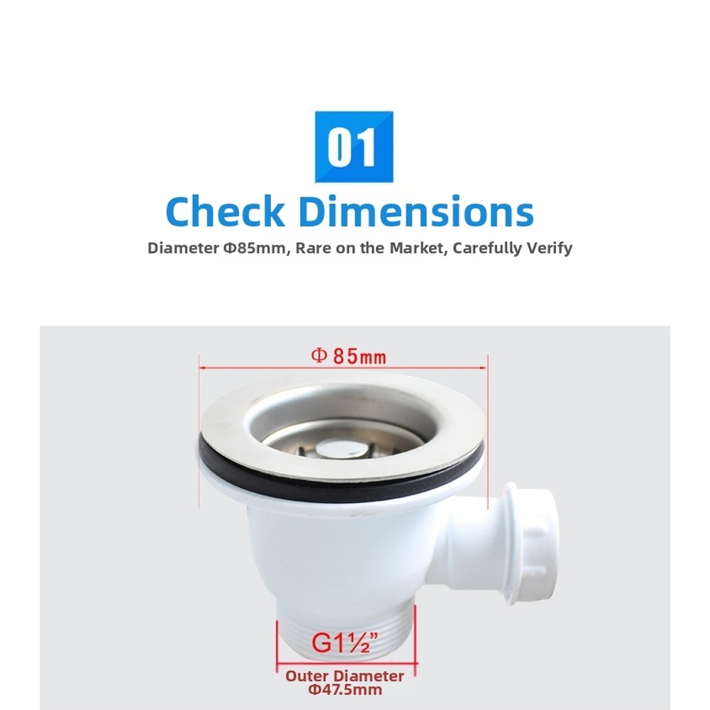 85mm 스테인레스 스틸 주방 싱크대 배수구 스트레이너 - Sink Drain Strainer 리뷰 및 가격