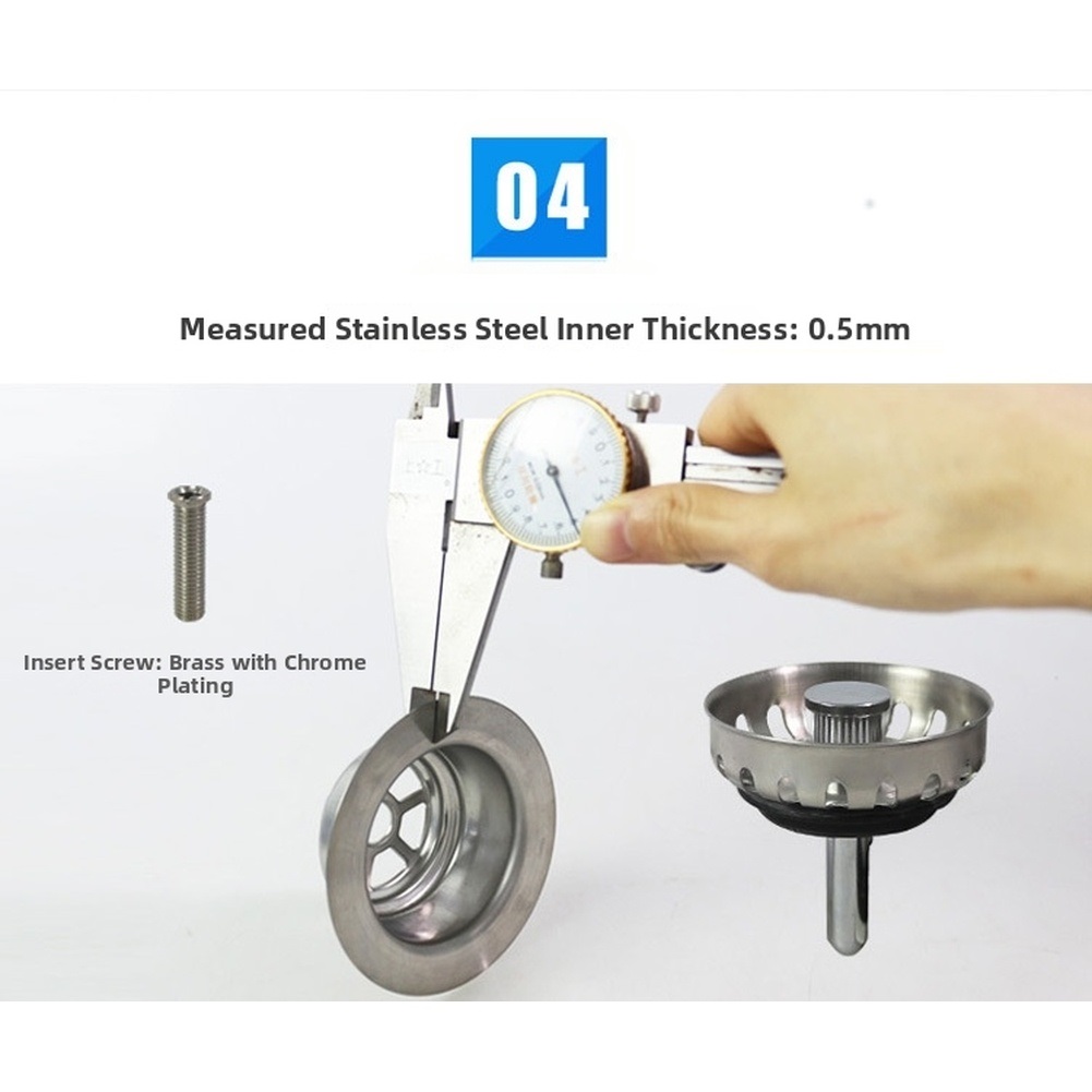 85mm 스테인레스 스틸 주방 싱크대 배수구 스트레이너 - Sink Drain Strainer 리뷰 및 가격