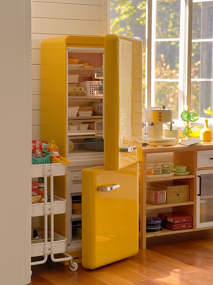 1/6 인형 집 모델 가구 액세서리, 금속 냉장고, 조 - Home Improvement Kitchen 리뷰 및 가격