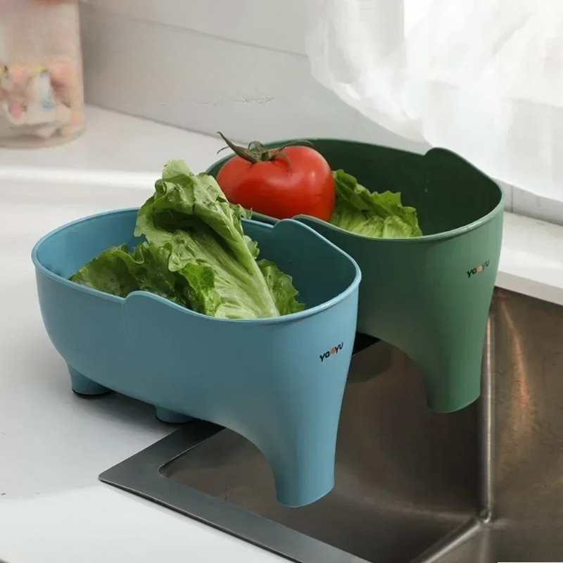 코끼리 모양 싱크대 배수구 거름망 과일 및 채소 세척  - Sink Drain Strainer 리뷰 및 가격